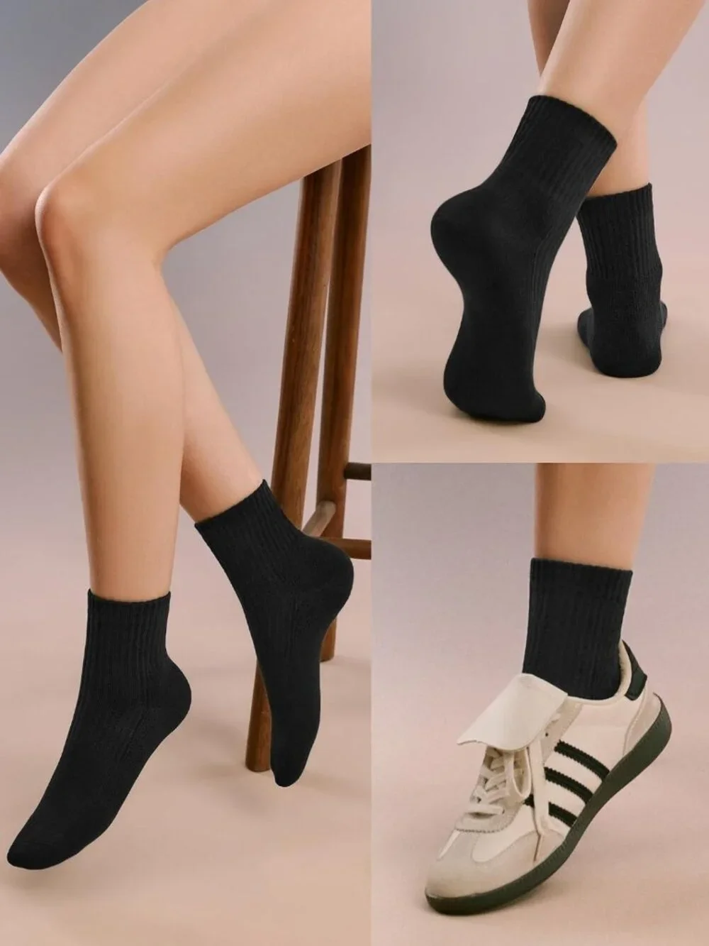 Mini Crew Active Ankle Socks for Women & Men - 5-6 Pairs, Comfortable